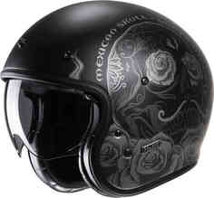 Ретро-шлем V31 Desto HJC, черный/серый