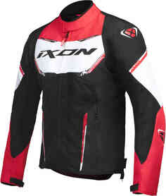 Мотоциклетная текстильная куртка Striker Air Ixon, черный/белый/красный