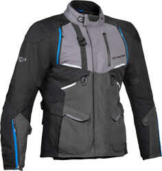 Мотоциклетная текстильная куртка Eddas Ixon, черный/антрацит/синий
