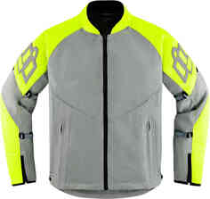 Мотоциклетная текстильная куртка Mesh AF 2023 Icon, серый/желтый