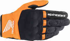 Медные мотоциклетные перчатки Honda Alpinestars, черный/оранжевый