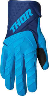 Молодежные перчатки для мотокросса с логотипом Spectrum Thor, темно-синий