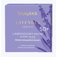 Дневной и ночной крем против морщин Lavender Essence 50+ с маслом семян бархатного цветка, Soraya