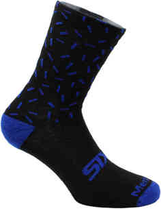 Носки из мериноса SIXS, черный/синий