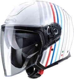 Реактивный шлем Flyon Bakari Caberg, белый/красный/синий