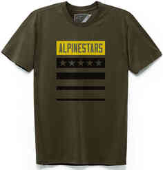 Национальная футболка Alpinestars, военный зеленый