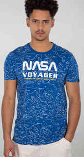 Футболка NASA Voyager AOP Alpha Industries, синий