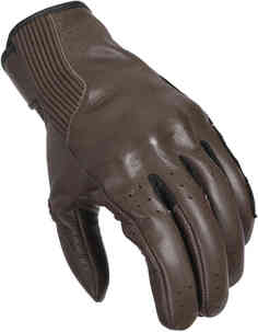 Жесткие перфорированные мотоциклетные перчатки Macna, темно коричневый