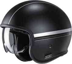 Реактивный шлем V30 Equinox HJC, черное серебро