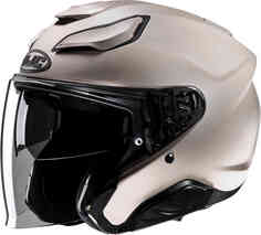 F31 Твердый реактивный шлем HJC, бежевый матовый/черный