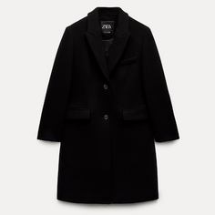 Пальто Zara Zw Collection Masculine Wool, черный
