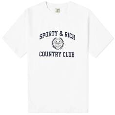 Футболка Sporty &amp; Rich Varsity Crest, белый