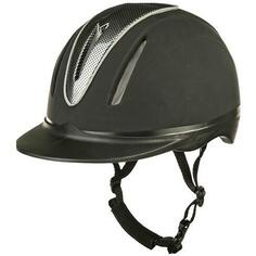 Шлем HKM Carbon Art для верховой езды, черный