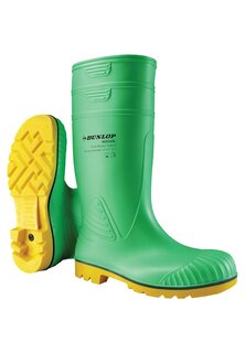 Резиновые сапоги Dunlop, зеленый/черный/желтый