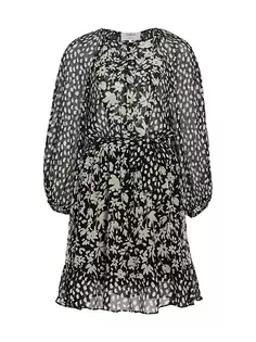 Мини-платье Fiona с цветочным принтом Ba&amp;Sh, цвет noir Ba&Sh