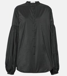 Блузка с пышными рукавами Jil Sander, черный