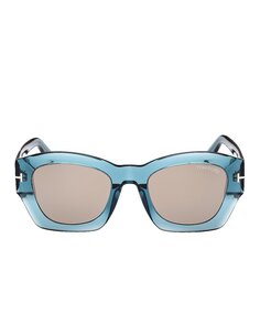 Солнцезащитные очки Tom Ford Guilliana, цвет Shiny Transparent Aqua &amp; Roviex