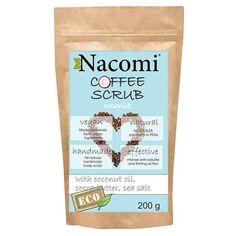 Скраб для тела Coffee Scrub Exfoliante Corporal Seco Coco Nacomi, 200 gr