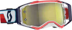 Хромированные красные/белые очки для мотокросса Prospect Scott
