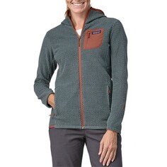 Худи Patagonia R1 Air Full Zip, цвет Nouveau Green