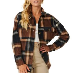 Рубашка Rip Curl Sun Club Flannel, цвет Brown