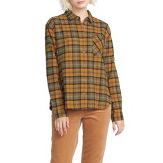 Рубашка Volcom Plaid To Meet U, бронза