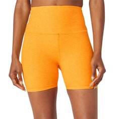 Шорты Beyond Yoga Spacedye Keep Pace Biker, цвет Mango Pop Heather