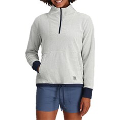 Пуловер Outdoor Research Trail Mix Quarter Zip, цвет Snow/Naval Blue