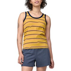 Топ Patagonia Ridge Rise Stripe Repeat Organic Tank, цвет Ridge Rise Stripe Repeat: Surfboard Yellow