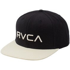 Кепка RVCA Twill Snapback II, цвет Black/White