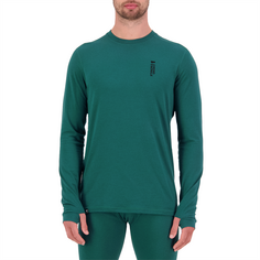 Топ MONS ROYALE Cascade Merino Flex 200 Long Sleeve, цвет Evergreen