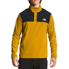 Пуловер The North Face TKA Glacier Snap-Neck, цвет Arrowwood Yellow/TNF Black