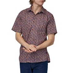 Рубашка Patagonia Back Step Short-Sleeve Button-Down, цвет Intertwined Hands: Evening Mauve