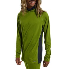 Базовый слой Burton Midweight X Long Neck Hooded Top, цвет Calla Green