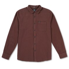 Рубашка Volcom Caden Solid, цвет Mahogany