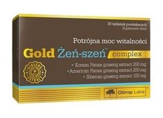 Набор витаминов и минералов с женьшенем Olimp Gold Żeń-Szeń Complex, 30 шт ОЛИМП