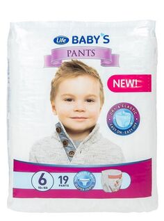 Подгузники для детей Life Baby`s Pants Extra Large 6, 19 op.