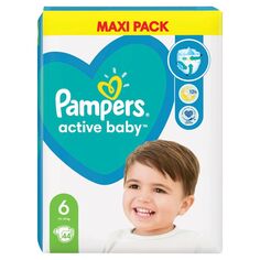 Одноразовые подгузники для детей Pampers Active Baby 6, 44 шт