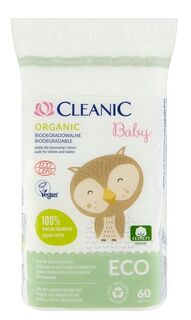 Ватные диски Cleanic Baby Organic, 60 шт