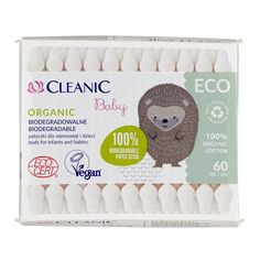 Ватные палочки Cleanic Baby Organic, 60 шт