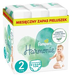 Одноразовые подгузники для детей Pampers Harmonie 2, 132 шт