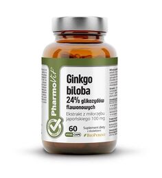 Препарат, поддерживающий систему кровообращения Pharmovit Clean Label Ginko Biloba, 60 шт