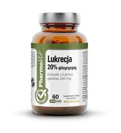 Препарат, поддерживающий пищеварение Pharmovit Clean Label Lukrecja 20% Glicyryzyny Kapsułki, 60 шт