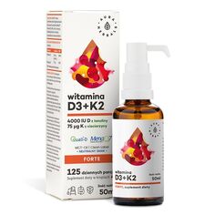 Витамин Д3 + К2 Aura Herbals Witamina D3 4000 IU + K2MK7 , 50 мл