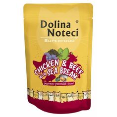 Влажный корм для кошек Dolina Noteci Superfood Kura i Wołowina, 85 гр