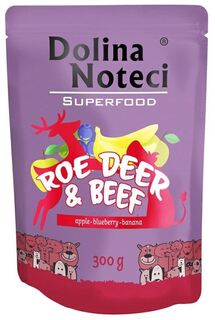 Влажный корм для собак Dolina Noteci Superfood Sarna i Wołowina, 300 гр