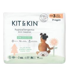 Одноразовые подгузники для детей Kit &amp; Kin 3 Maxi Miś i Króliczek, 34 шт