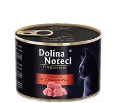 Влажный корм для кошек Dolina Noteci Cielęcina, 185 гр