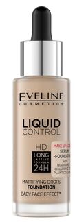 Праймер для лица Eveline Liquid Control Niacynamid, 035 Natural Beige