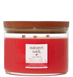 Ароматическая Свеча Woodwick Natures Wick Redberry &amp; Nutmeg, 1 шт